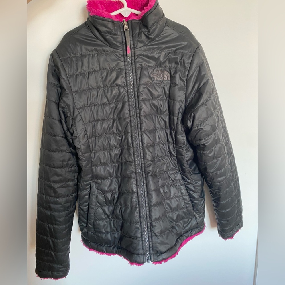 North Face girl reversible insulated jacket